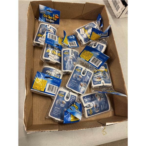 On the go trash bags