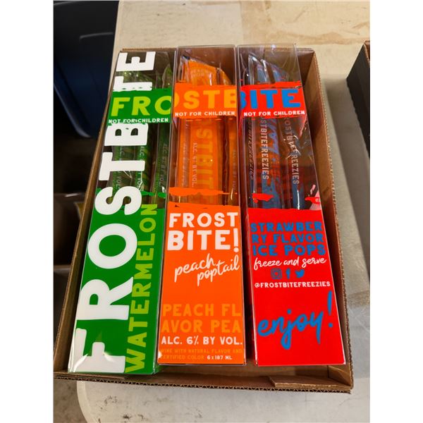 Frostbite variety, peach watermelon and strawberry Freezy must have valid ID