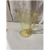 Image 1 : Hazel Atlas Yellow Florentine No. 2 Depression Glass Pitcher.