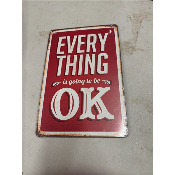 Everything is going to be a sign