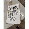 Image 1 : Stay, humble, hustle, hard tin sign