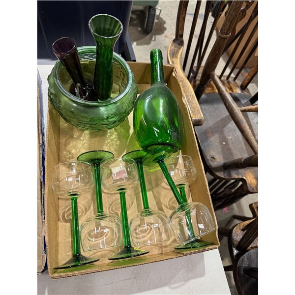 Green glassware
