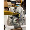 Image 1 : Laundry basket and assorted tools