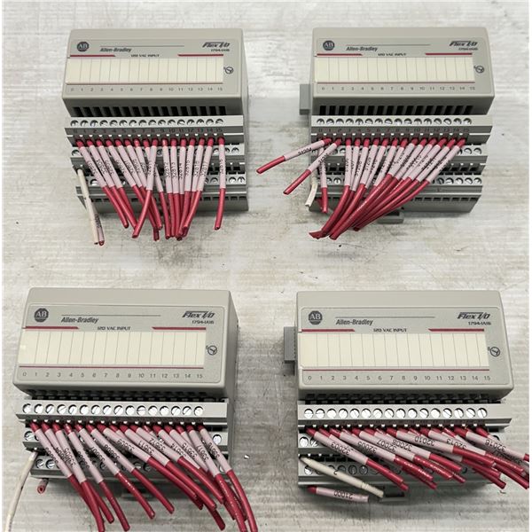 (4) Allen Bradley #1794-IA16 Flex I/O Modules