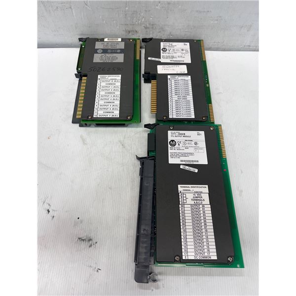 Lot of (3) Allen-Bradley Modules