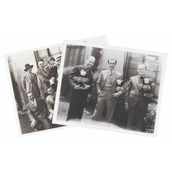 A Pair of Early Walt Disney Studios Photos.