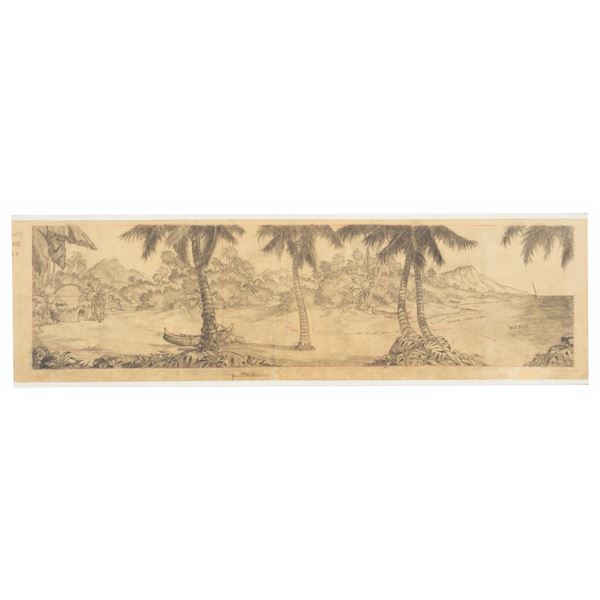 A "Hawaiian Holiday" Pan Layout Drawing.