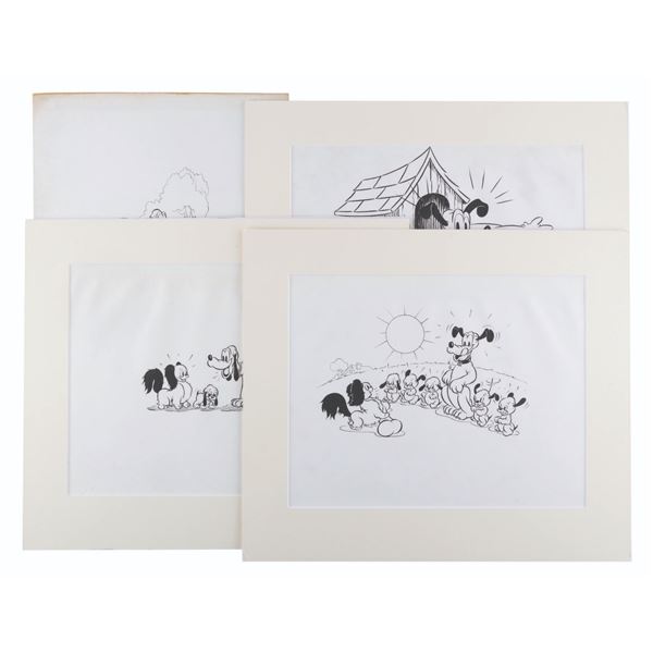 "Pluto's Quin-Puplets" Publicity Art.