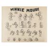 Image 1 : A Minnie Mouse Photostat Model Sheet.
