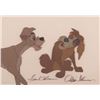 Image 1 : A Frank and Ollie Signed "Lady and the Tramp" Original Production Cel.