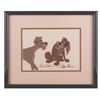 Image 2 : A Frank and Ollie Signed "Lady and the Tramp" Original Production Cel.