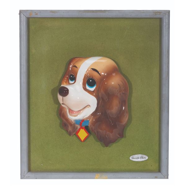 A 3D Ceramic Wall Decoration of Lady.
