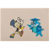 Image 1 : A Pair of Jiminy Cricket and Professor Owl Original Production Cels.
