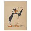 Image 1 : A "Mary Poppins" Penguin Drawing Signed by X. Atencio.