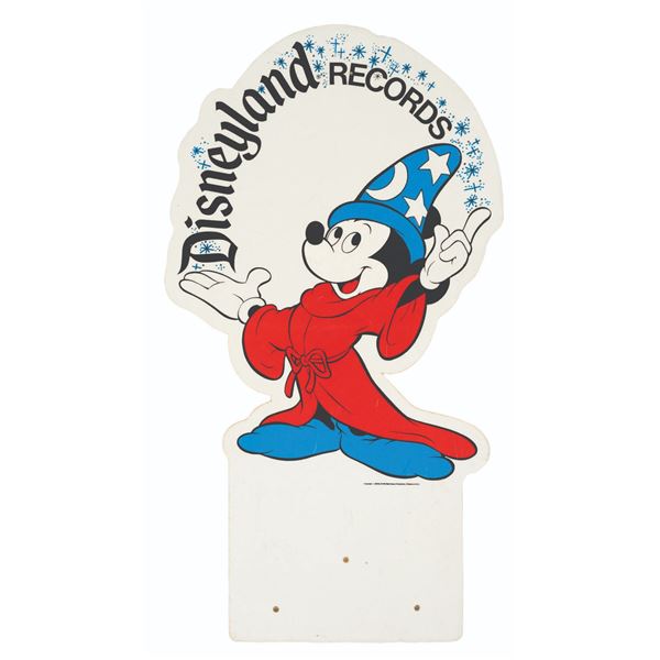 A Disneyland Records Store Display Sign.