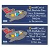 Image 2 : A Collection of Donald Duck 50th Birthday Tour Tickets.