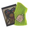 Image 1 : A Kermit Fabric Sample, Photo Transparency, and Crew Gift.