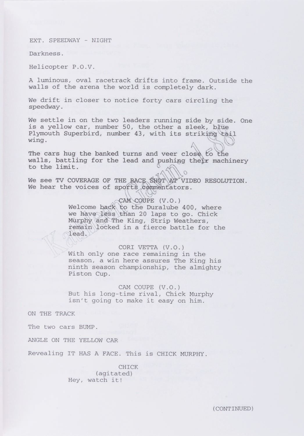 Scripts Promoting A Cars A