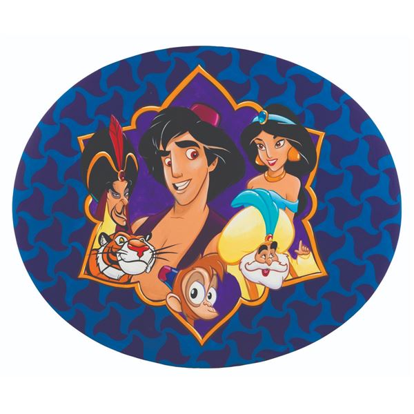 An "Aladdin" Disney Store Display.