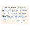 Image 3 : A Hand-Written Letter from Diane Disney Miller to Rolly Crump.