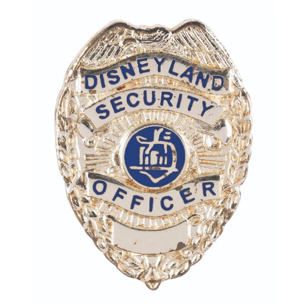 A Disneyland Security Officer Badge Pin.
