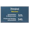Image 1 : A Disneyland Resort Parking Sign.