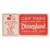 Image 4 : A Pair of 1960s Disneyland Car Passes.