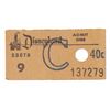 Image 2 : A Collection of Disneyland Ticket Booth "C" Tickets.