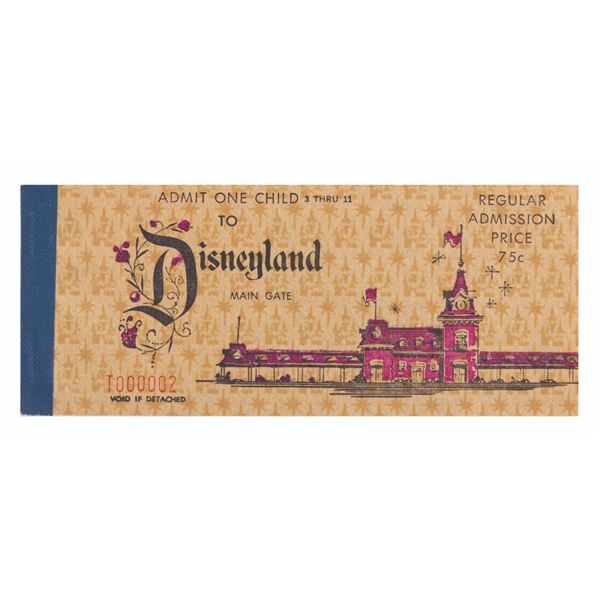 A 1968 Child 10 Attraction Ticket Book.