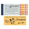 Image 2 : A Disneyland Main Gate Admission Ticket & Ticket Book.