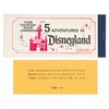 Image 3 : A Disneyland Main Gate Admission Ticket & Ticket Book.