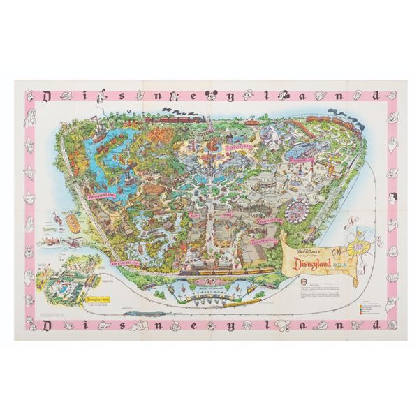 A 1961 Disneyland Souvenir Map.