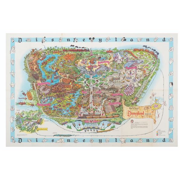 A 1962 Disneyland Souvenir Map.