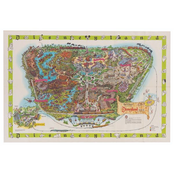 A Disneyland 1964-B Souvenir Map.