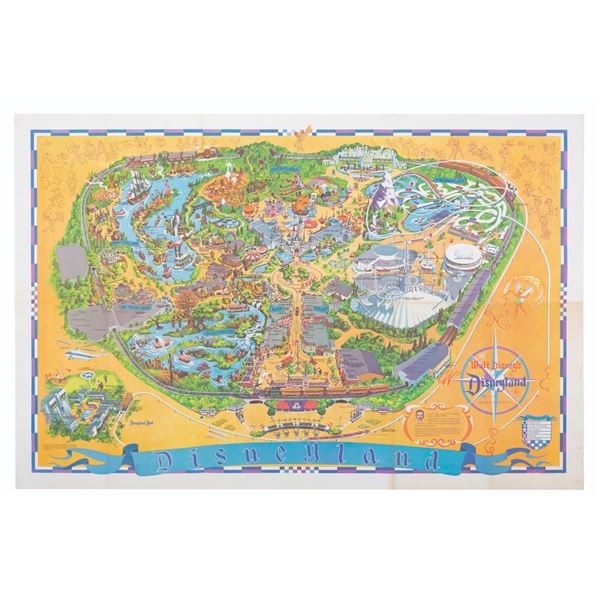 A 1968 Disneyland Souvenir Map.