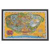 Image 1 : A Framed 1974 Disneyland Souvenir Map.