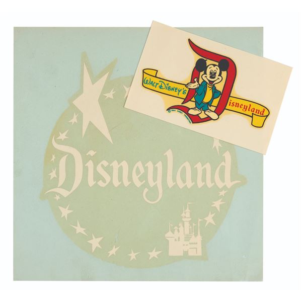 A Pair of Early Disneyland Decals.