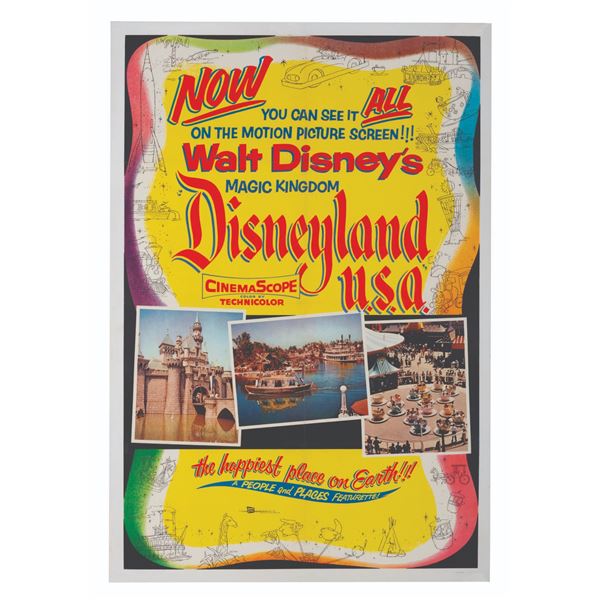 A "Disneyland, U.S.A." One-Sheet.