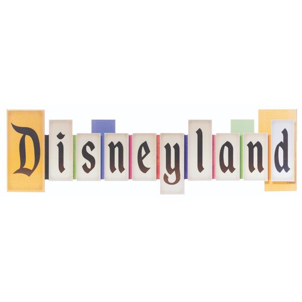 A Disneyland Marquee Souvenir Sign.