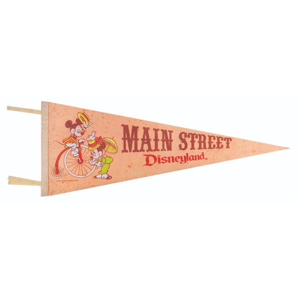 A Disneyland Main Street Pennant.