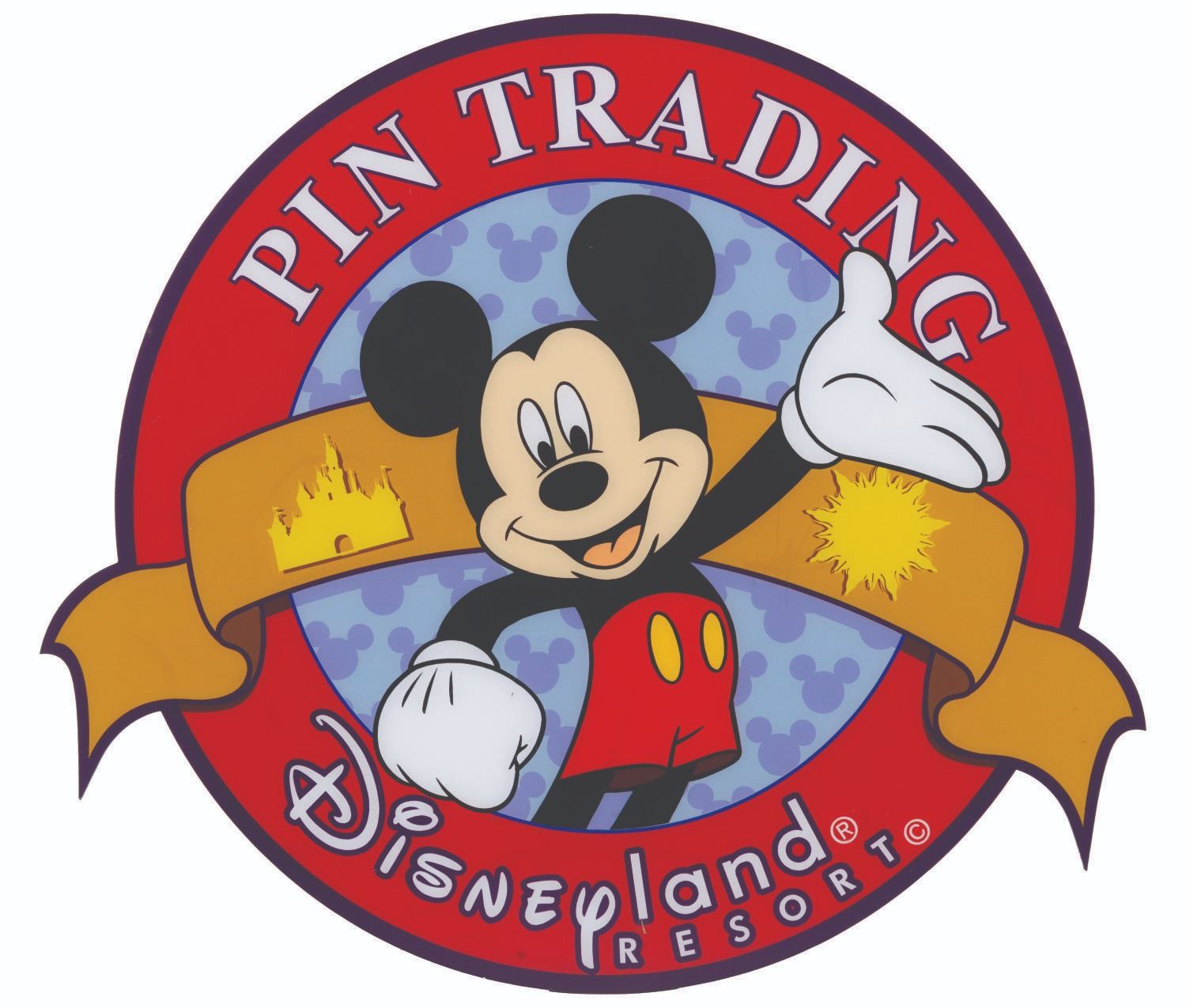 A Disneyland Resort Pin Trading Sign.