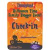 Image 1 : A Halloween Time Family Blogger Event Sign.