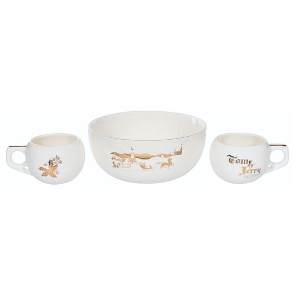 A Club 33 Tom and Jerry Bowl and Cups Set.