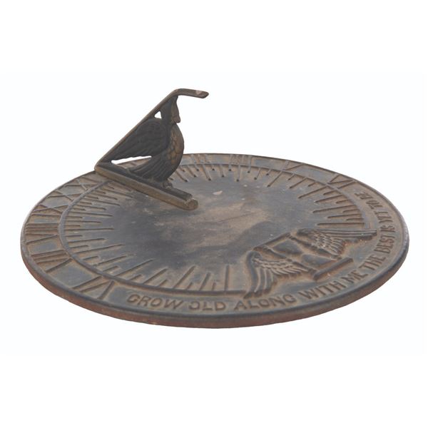 A Replica Haunted Mansion Sundial Face.