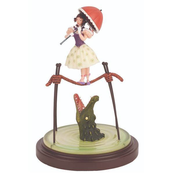 A Haunted Mansion Tightrope Walker Figure.