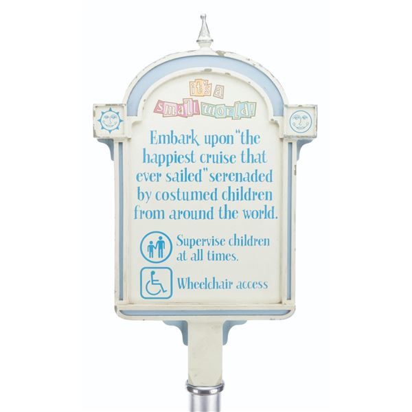 An It's a Small World Safety Sign.
