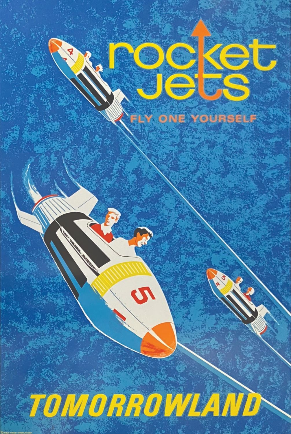 A Disneyland Rocket Jets Attraction Poster.