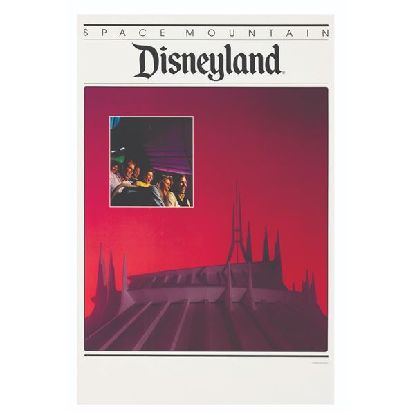 A Space Mountain Disneyland Poster.