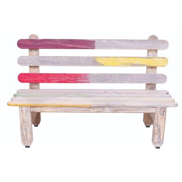 A Bug's Land Popsicle Stick Bench.
