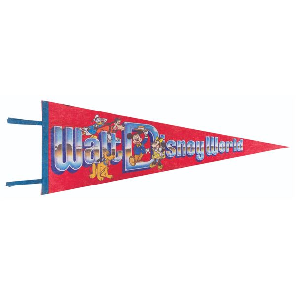 A 1970s Walt Disney World Pennant.